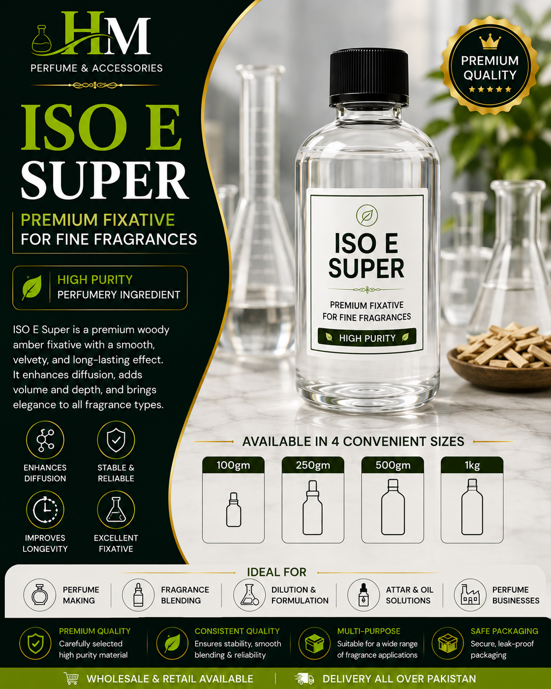 ISO E Super | Premium Woody Amber Perfume Ingredient