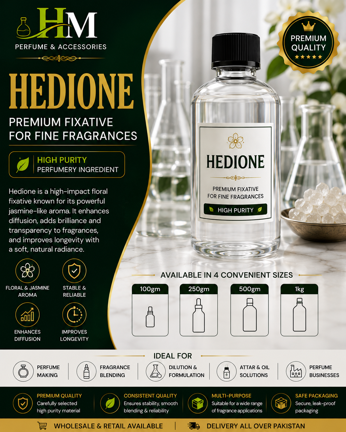 Hedione | Premium Floral-Jasmine Perfume Ingredient