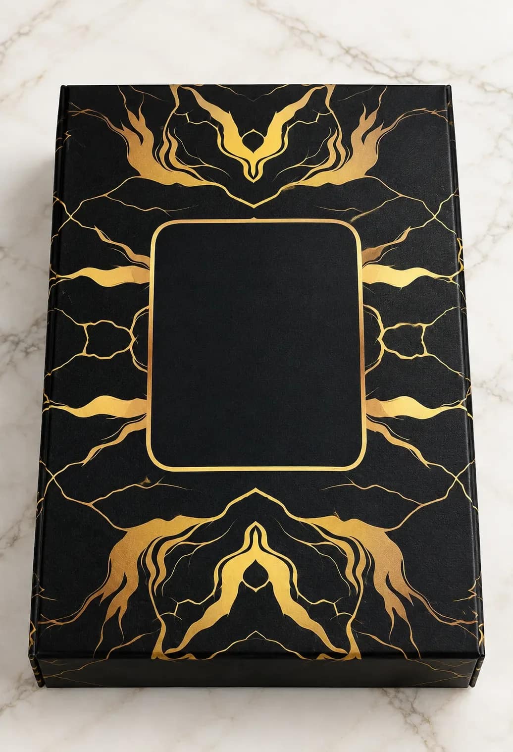 Magnetic Perfume Box for 50ml Perfume Bottle | Premium Perfume Packaging Box | Black/Golden