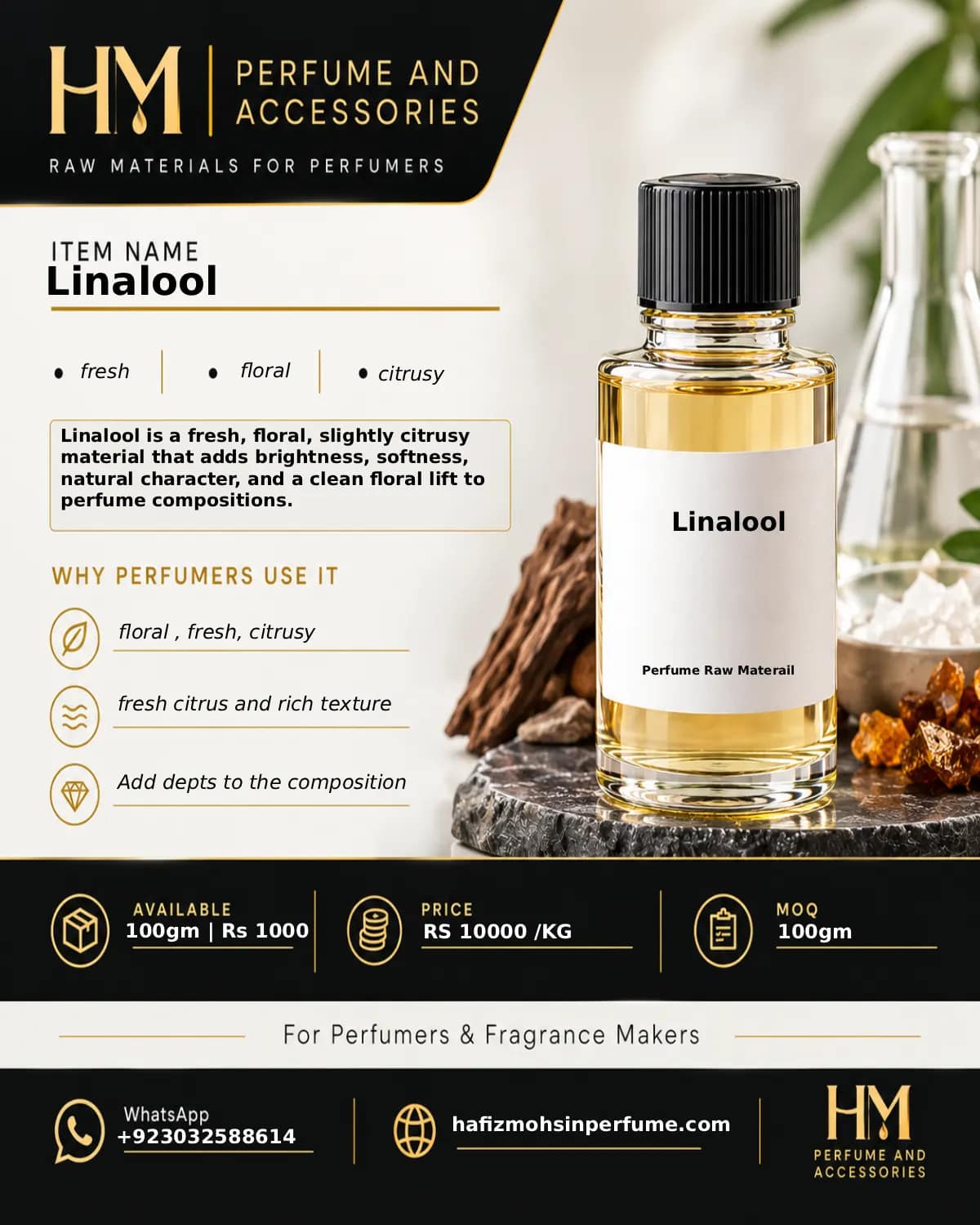 Linalool – Floral Citrus Aroma Chemical for Perfumery